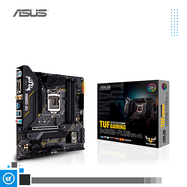 PLACA ASUS TUF GAMING B460M-PLUS (WI-FI) MICRO ATX INTEL LGA 1200 B460  DUALWIFI HDMI DP AMSA DIGITAL TECNOLOGY